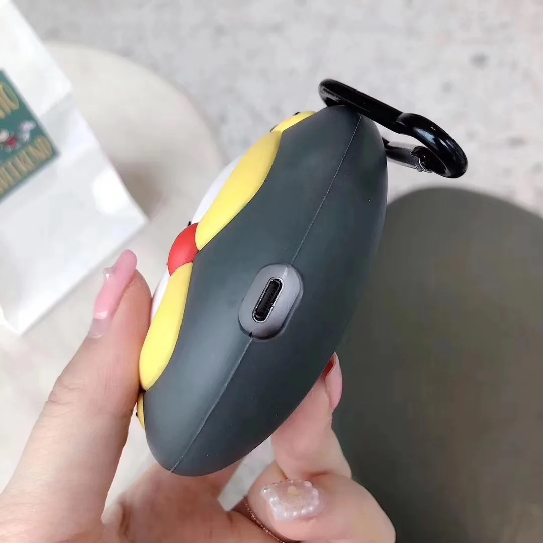 3D чехол для наушников для Airpods 2, силиконовый чехол с Микки-котом, чехол для наушников Apple Air pods, 1 чехол для Earpods, брелок для ключей