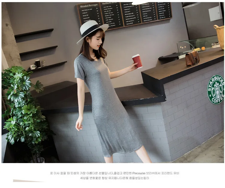 Fdfklak Modal Comfortable Sleepwear Women Night Shirt New Short Sleeve Long Dress Spring Summer Nightgowns Female Sleepshirt