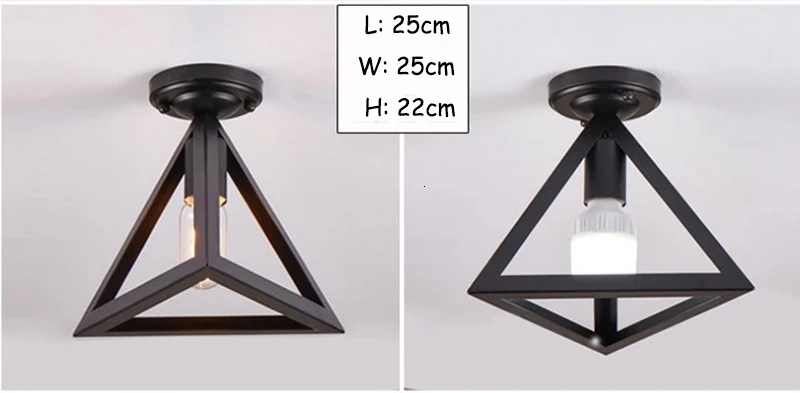 Geometric Loft Style LED Ceiling Lamp