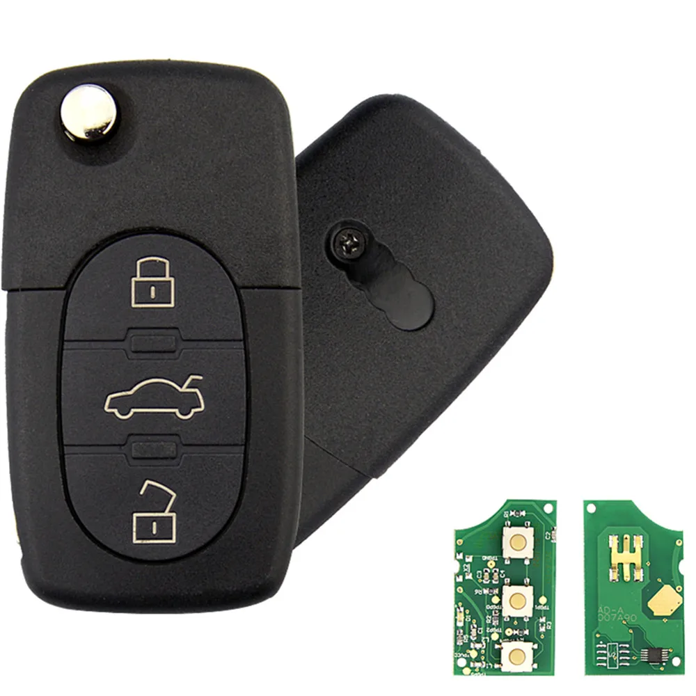 Пульт дистанционного управления XRSHKEY ключ с 3 кнопками 433 МГц ID48 чип 4D0837231N