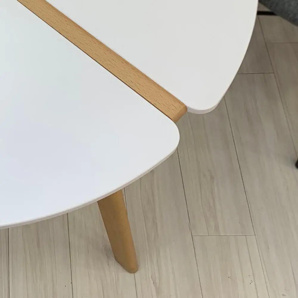 Обеденный стол с черной краской на буковых ножках дизайн кухонный стол круглый стол современный стол диаметр 90 см