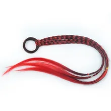 Алиэкспресс Лидер продаж детский Твист коса парик лента для волос девушки парик конский хвост волос галстук Детские аксессуары