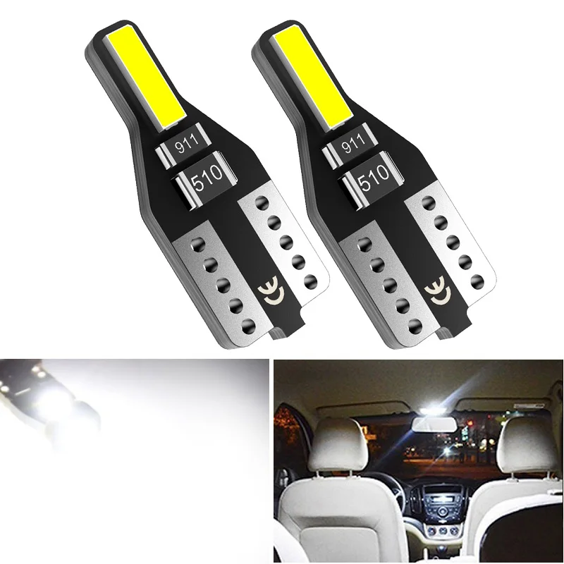 

2x W5W LED T10 LED Interior Car Lights For Renault Duster Megane 2 3 Logan Clio Fluence Captur Sandero Laguna Leds for Auto 12V