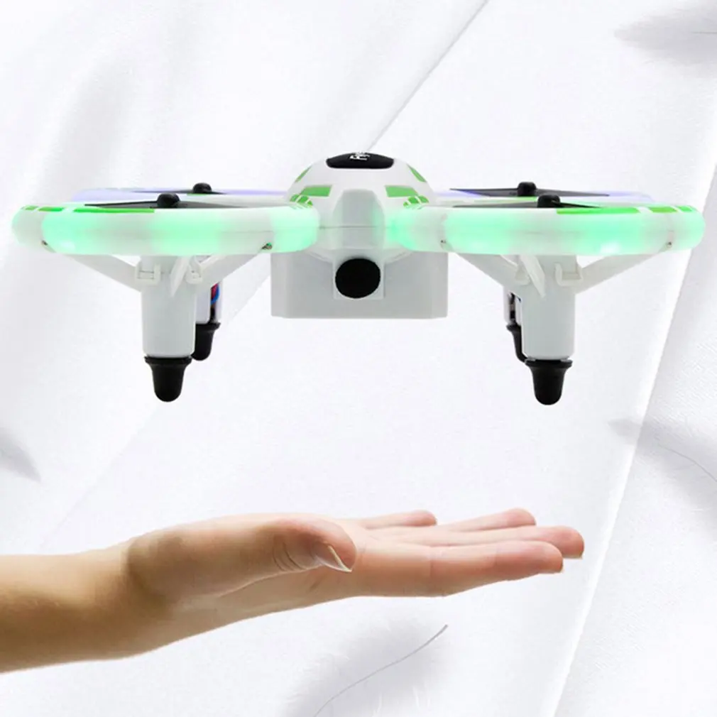 Мини крутой светодиодный дыхательный свет четыре-RC оси для дрона игрушка на большие расстояния Gps Мини Радиоуправляемый вертолет FPV с камерой живого видео