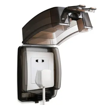 

Universal 86 Type Wall Socket Waterproof Box Plate Panel Switch Protection Cover Dustproof Splashproof