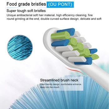 

4PCS Electric Toothbrush Replacement Heads Ultrasonic 3D High-density Thin Bristles Oral Care for SOOCAS Xiaomi Toothbrush Heads