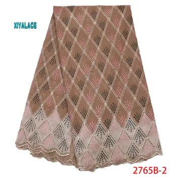 

Nigerian Lace Fabric New Arrival African French Dry Lace For Women High Quality Swiss Voile Lace Fabric In Switzerland YA2765B-2