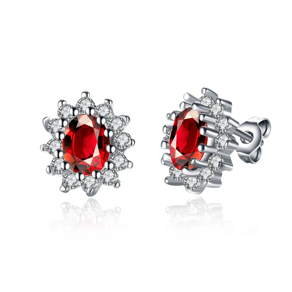 Goedkoop V1100 Fashion earring Voor Vrouwen Party Elegant Luxe Bruids Sieraden 925 Sterling Silver Wedding Engagement Ring Hoge Kwaliteit