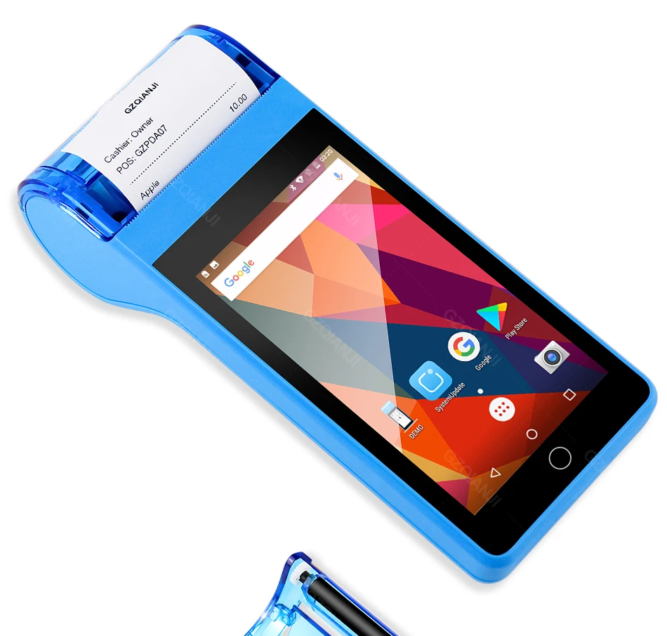 Loyverse POS Android 7.0 POS PDA Mini Receipt Printer 58mm GPS Handheld POS Terminal NFC Bluetooth WIFI 3G GPS Camera PDA