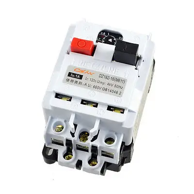 DZ162-16 AC 660V 1A выключатель защиты двигателя автоматический выключатель
