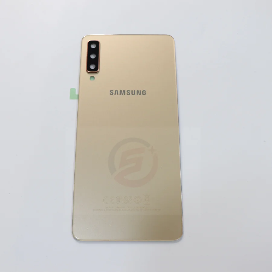 Samsung Galaxy A7 Задняя крышка батареи A750 чехол A750F SM-A750 задняя дверь корпус стеклянная панель запасные части