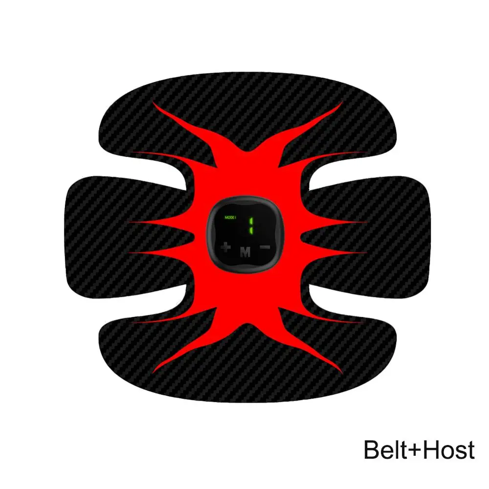 Belt and Host Горячий электрический тренажер для тренировки мышц фитнес-Спортзал оборудование брюшной полости руки тела для сжигания жира и коррекции фигуры - Цвет: Belt and Host