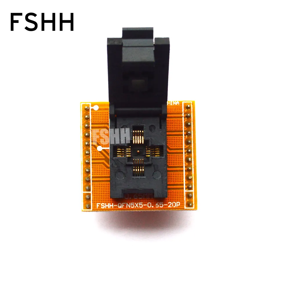 FSHH QFN20 ׽Ʈ  WSON20 UDFN20 MLF20 ic  QFN20 to DIP20 α׷   ġ = 0.65mm ũ = 5x5mm