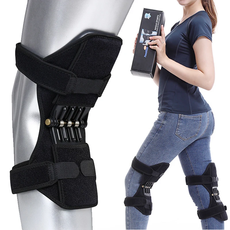 knee brace support Knee Protector Rebound Power leg Knee Pads booster brace Joint support stabilizer Spring Force|Elbow & Knee Pads| - AliExpress