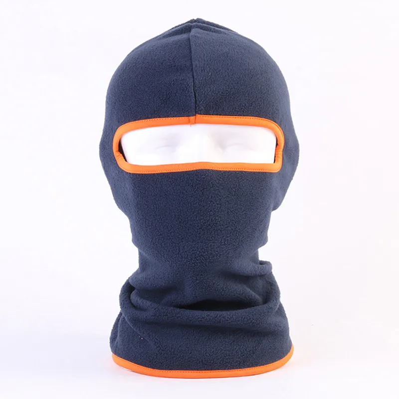 Navy Orange Уличная теплая маска, шапка для лыжного велосипеда, термальная Балаклава, маска для лица, полное покрытие, головной убор для лица - Цвет: Navy Orange