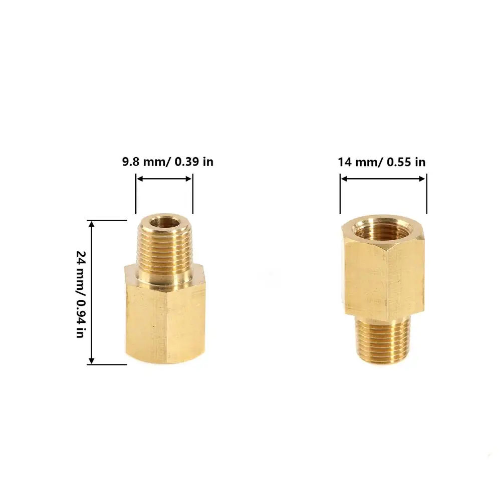 thumbnail image 2 of Oil Pressure Gauge Adapter Reducer Adapter Flare Adapter Oil Pressure 2 of 10