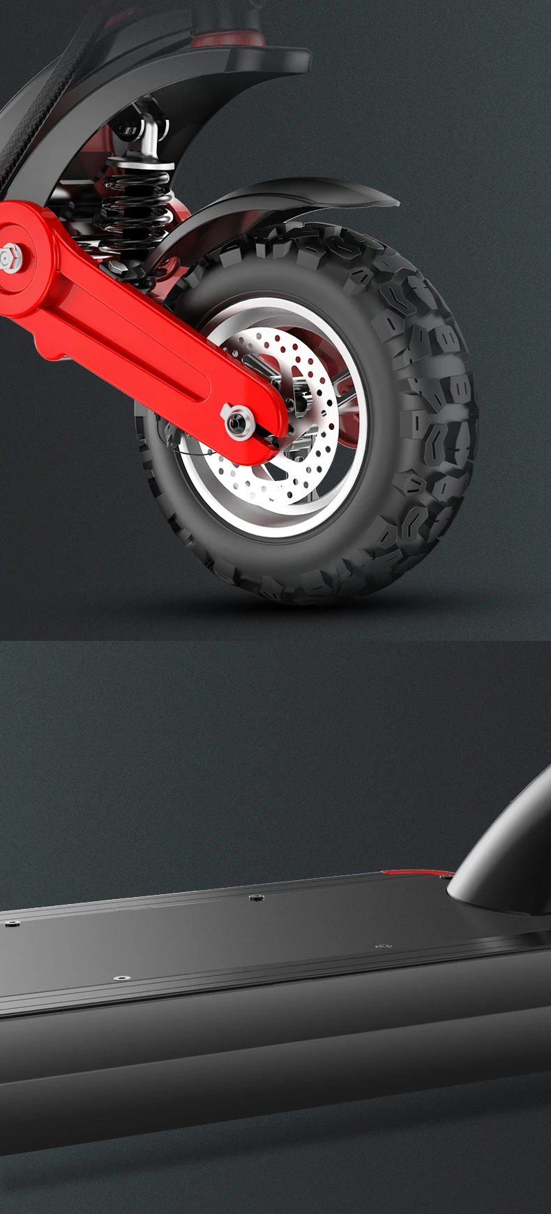 Excellent 12 Inch Off Road Electric Scooter 2 Wheels Electric Scooter 48V 500W E-Scooter Range 150KM Double Suspension Adult Kick Scooter 29