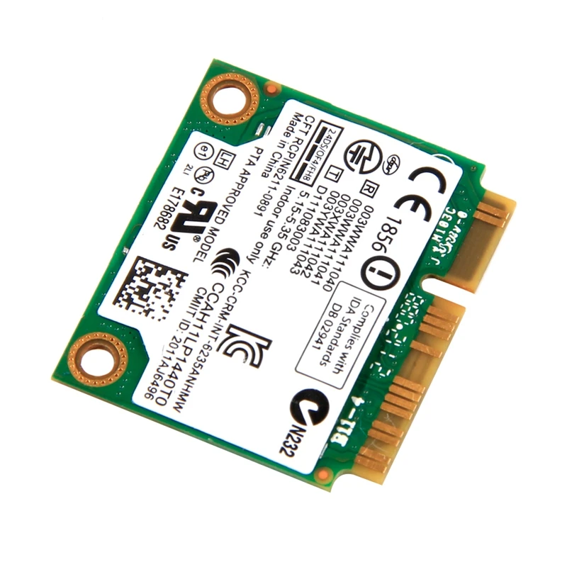 Dual Band 300 Мбит/с Беспроводной Bluetooth 4,0 для Intel Centrino Advanced-N 6235 6235ANHMW Половина Mini PCI-E Wi-Fi кард-802.11Agn