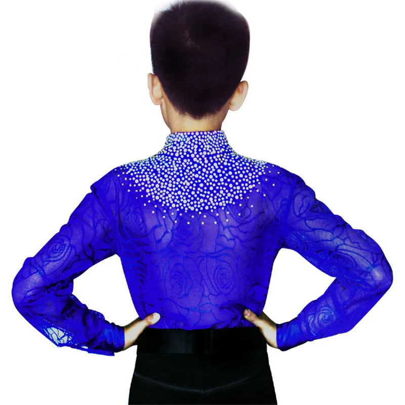 Latin Dance Competition Costumes Kids Boys Latin Ballroom dance dress Performance Clothing