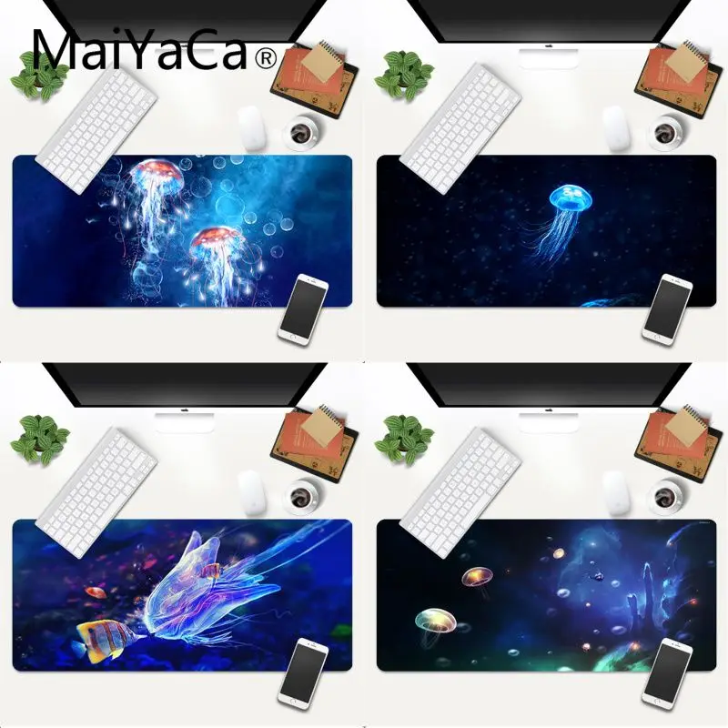

Jellyfish pattern cute art mouse pad gamer play mats XXL Mouse Pad anime Laptop Desk Mat pc gamer completo for Child and Adult