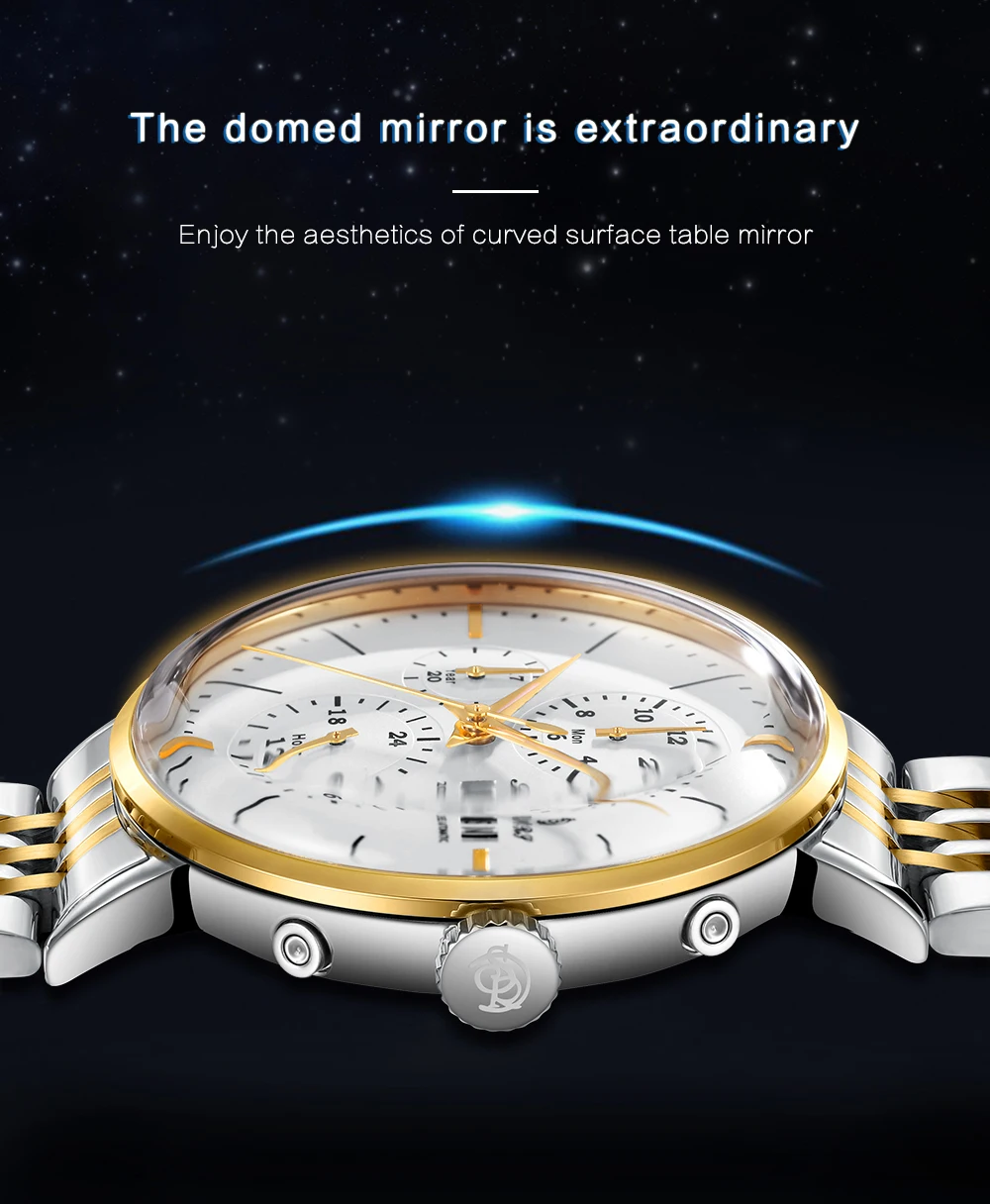 Автоматические механические часы, мужские роскошные брендовые водонепроницаемые часы, светящиеся золотые часы из нержавеющей стали, мужские часы