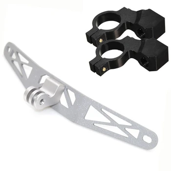 

2 Pcs 22Mm 10Mm Handlebar Mirror Mount Holder Clamp Black & 1 Pcs Motorcycle Recorder Holder for GoPro Camera Bracket