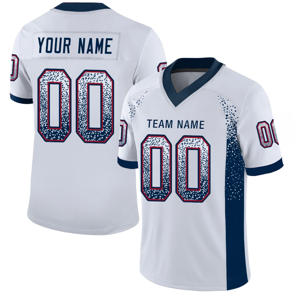 Football Jersey Team Name/Number Full Sublimate Football Game Training Stretch Soft Uniform for Male/Girl/Youth