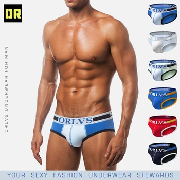 

ORLVS Brand Breathable Sexy Men Underwear Male Briefs Cotton Quick Dry Male Panties Comfortable Underpants Mesh Cueca Tanga
