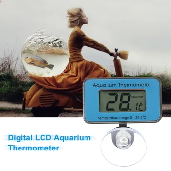 

New -50~+70 Waterproof LCD Digital Fish Tank Aquarium Thermometer with Suction Cup Mini Submersible Water Temperaturer Thermomet