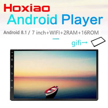 

hoxiao 2 DIN 7inch Android 8.1 2GRAM Car Multimedia Player GPS Bluetooth Navigator Radio Vehicle camera For Toyota Nissan suzuki