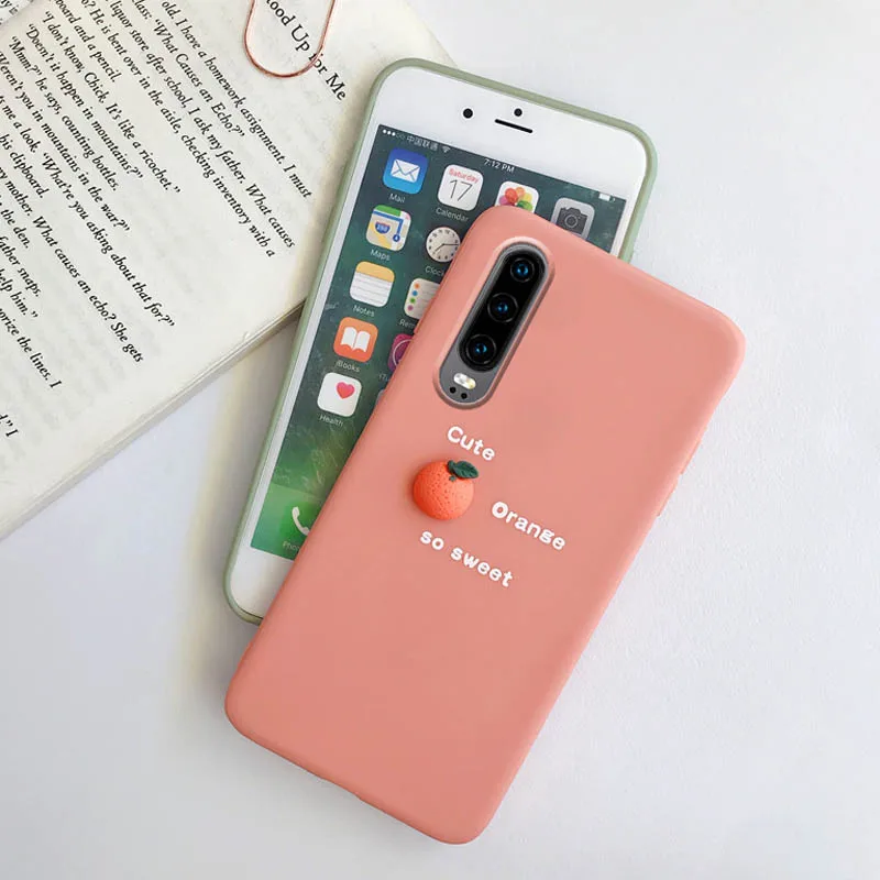 Lovebay Забавные 3D авокадо апельсин чехлы для телефонов huawei Nova 5 Pro P20 P30 Pro mate 20 Honor 20 10 9X мягкая термополиуретановая крышка-Чехол