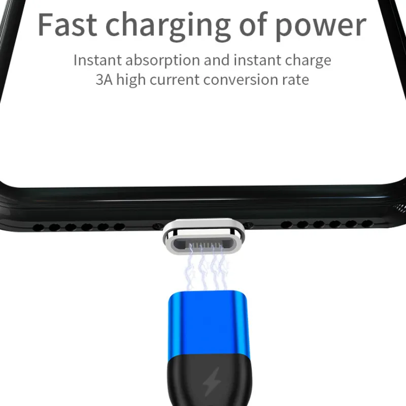 NOHON Магнитный кабель Micro usb type C Магнитный USB кабель передачи данных для быстрой зарядки для iPhone XS MAS X XR 8 7 6 6S магнит зарядное устройство для телефона