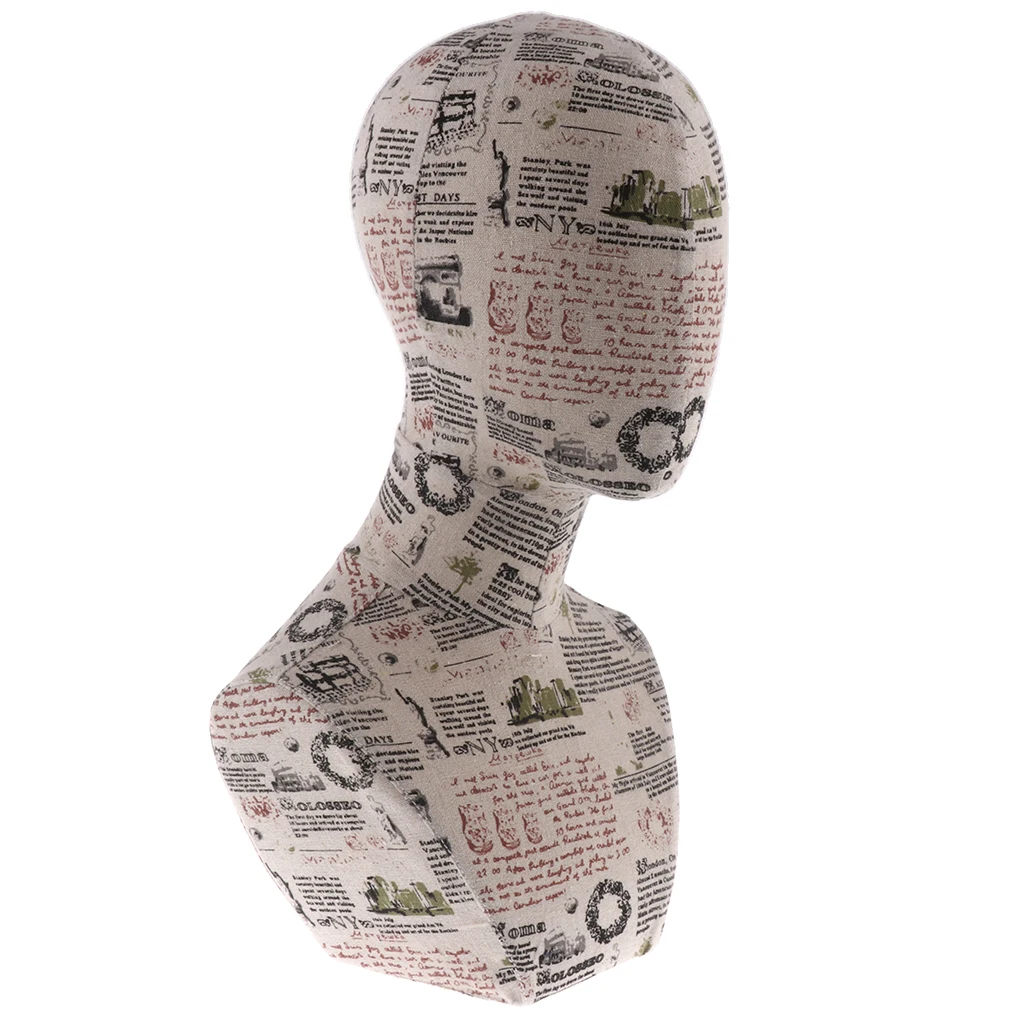 Mannequin Head for Wig Making Display Wigs Eyeglasses Hairs Female Manikin Bust Head Display Model