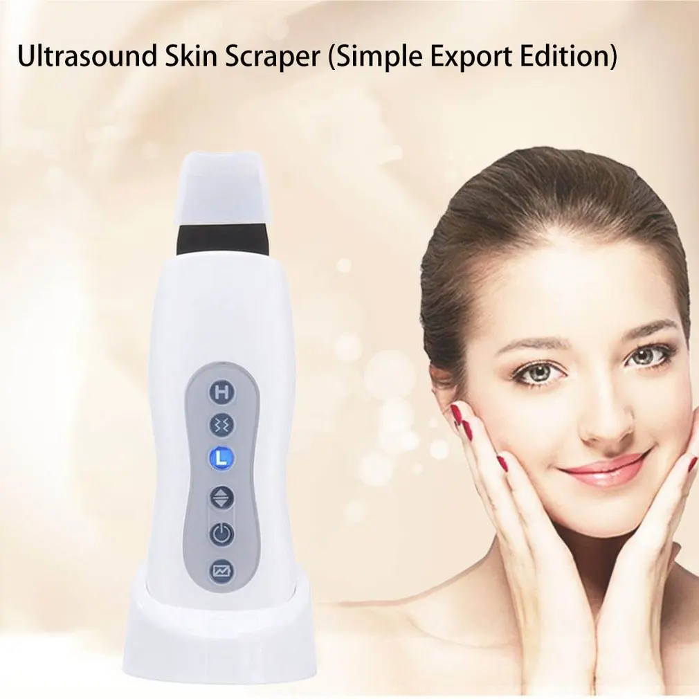 Ultrasonic Scraper Rechargeable Cleansing Pore Clean Ultrasonic Importer Beauty Instrument blackhead removal face skin care tool 2