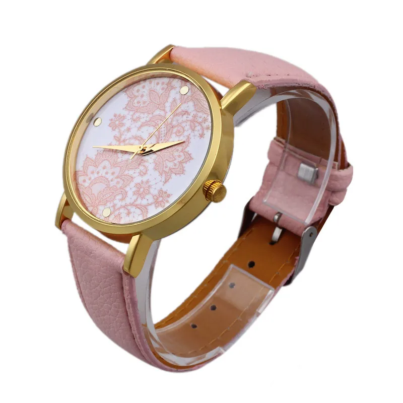 

Women's Watches Luxury Rich Green Plant Pattern Reloj De Mujer Current Popular Factor Minimalism Clock High Quality Watch 2019