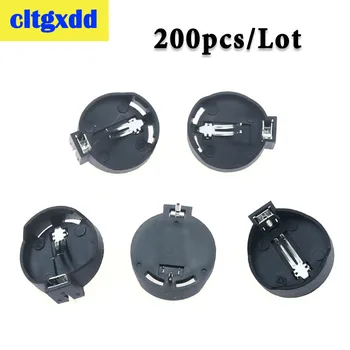 

cltgxdd 200pcs/Lot CR2032 Battery Storage Box Button Cell Holder Socket Case Cover CR2025 battery holder