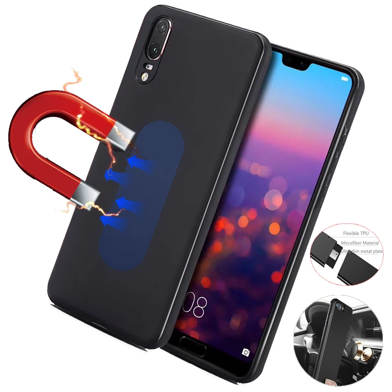 glæde menneskelige ressourcer salvie Magnetic Car Holder Case For Huawei Mate 30 20 Pro Soft Tpu Silicone Magnet  Case For Huawei P30 P20 Lite P30 P20 Pro Metal Plate - Mobile Phone Cases &  Covers - AliExpress