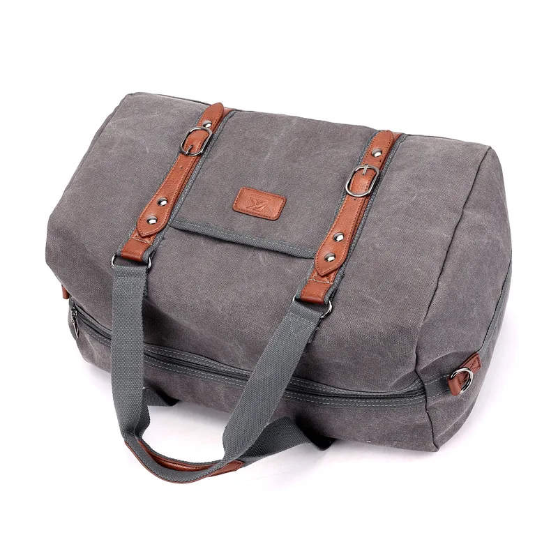 Sport Gym Bag For Fitness Men's Shoulder Bag Big Ladies Gym Yoga Bag Retro Canvas Travelbag Women Luxury Handbag Pu Belt Luggage