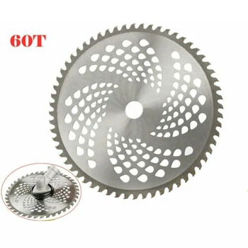 

60Teeth Metal Disc 255mm 25.4mm 60T Lawn Mower Parts Grass Eater Trimmer Head Brush Weeds Cutter Tools