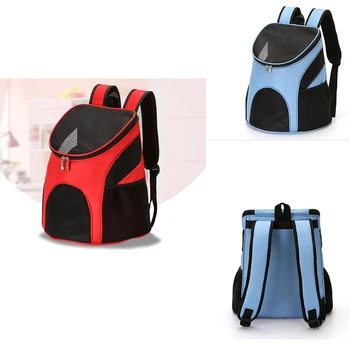 

Portable Pet Backpack Carrier Breathable Dog Cat Outdoor Travel Carrier Packbag Zipper Mesh Pet Rucksack Pet Knapsack Out Bag