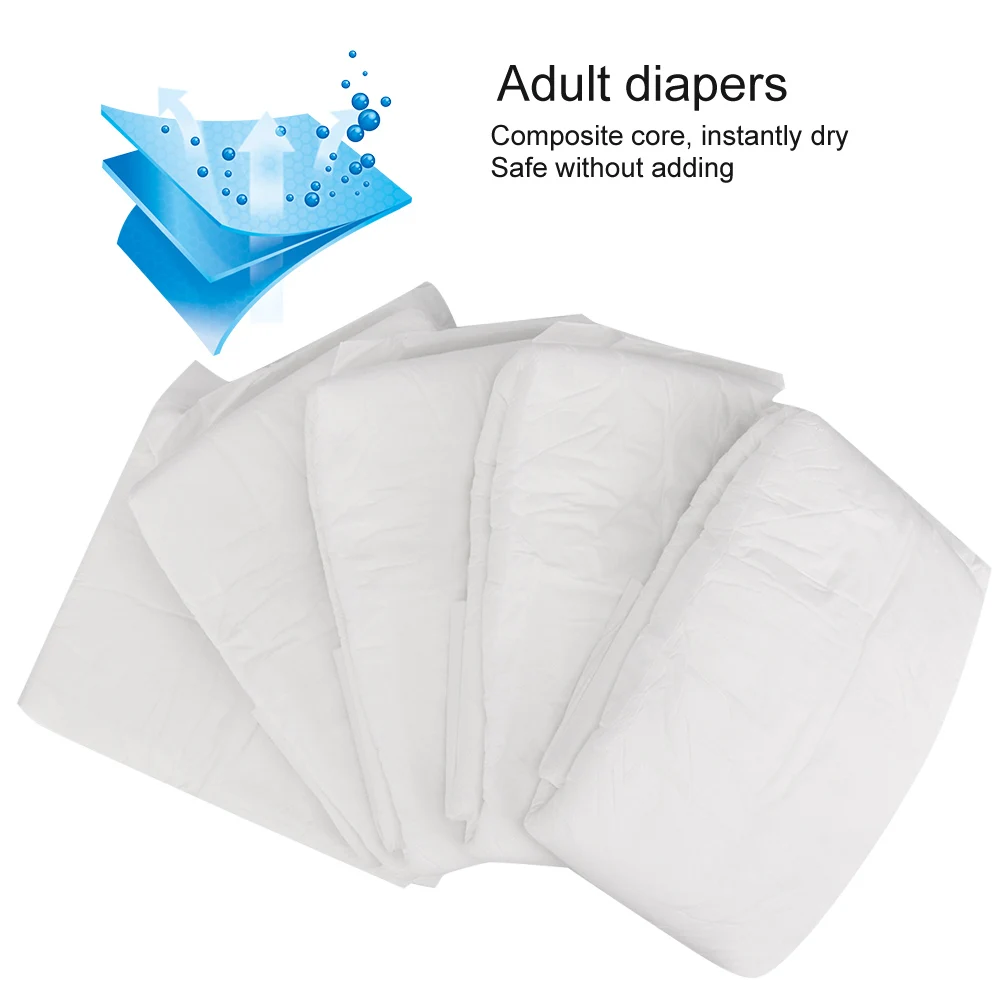 Disposable Adult Diaper Elderly Puerpera Incontinence Urinal Diaper Anti Side Leakage Physiological Pants Safety Trousers 10pcs disposable adult diapers