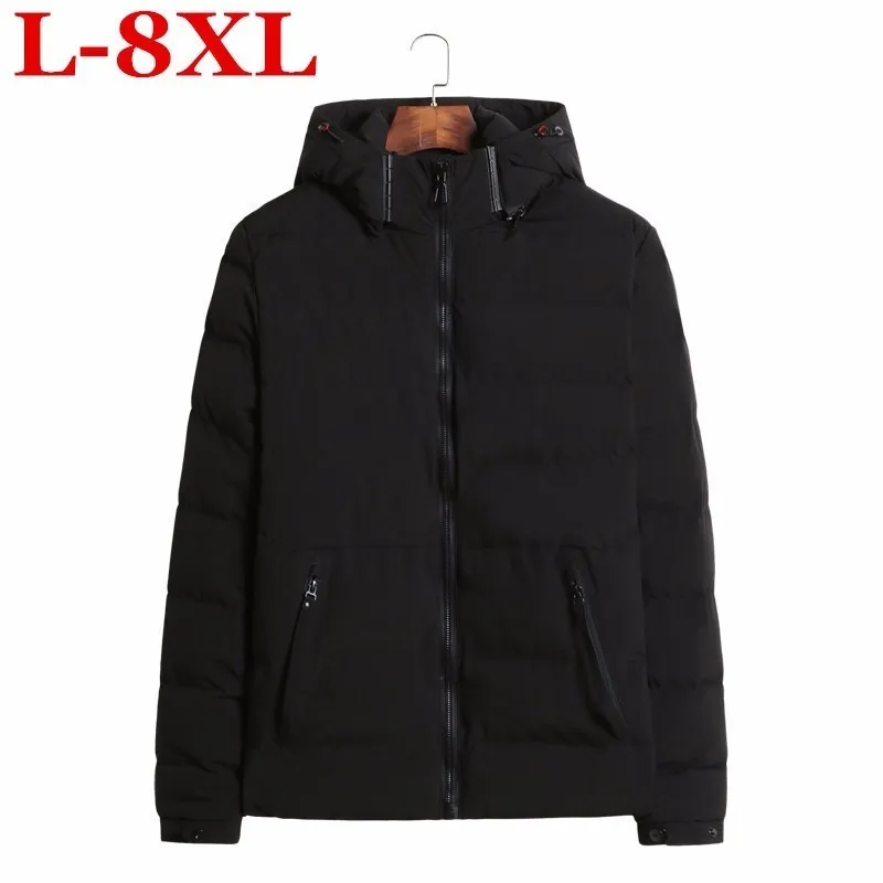 Размера плюс 10XL 9XL 8XL Новый Для мужчин зимняя куртка модная Термальность вниз
