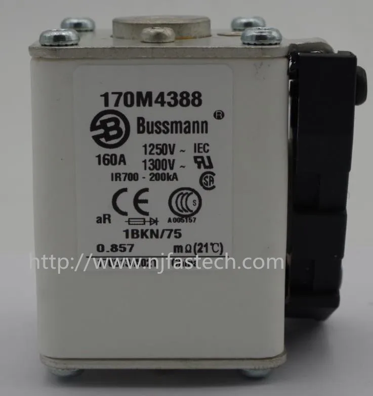 160A 1250V 170M4388 предохранитель DC квадратный держатель hrc предохранитель