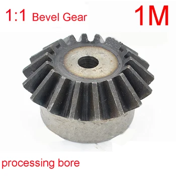 

1M 15/16/18/20/24/25/26/28/30 Teeth Tapered Bevel Gear Wheel Process Hole 1:1