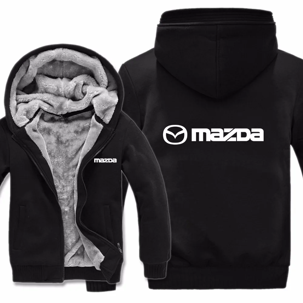 Толстовки с капюшоном для Mazda, зимняя мужская повседневная шерстяная флисовая куртка для мужчин, Свитера для Mazda, пуловер