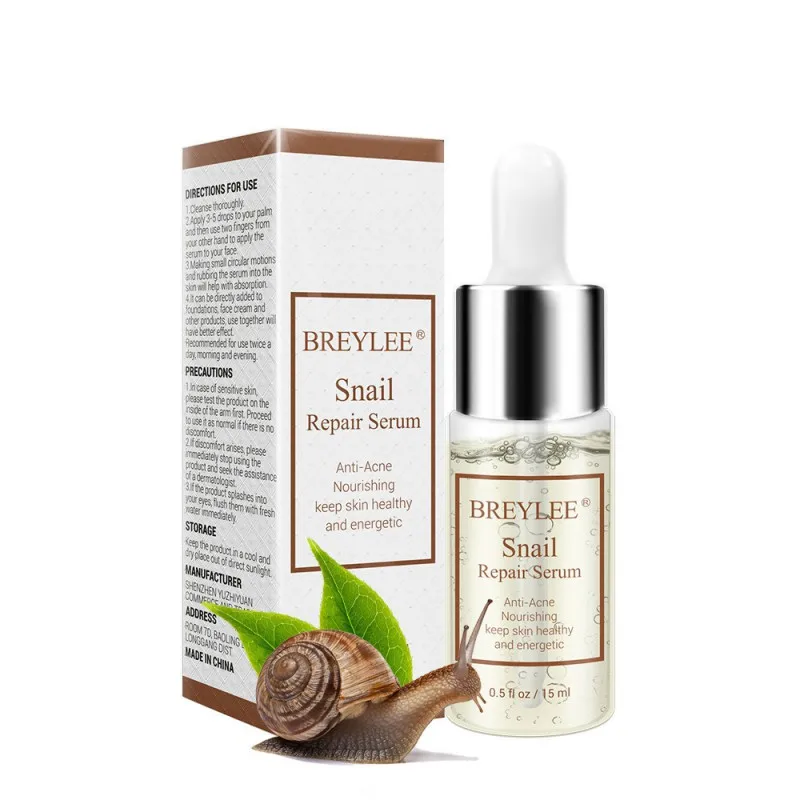 

Hot Sell 15ml Liquid Snail Serum Collagen Repair Firming Essence Hyaluronic Acid Anti-Aging Moisturizing Skin Care Products