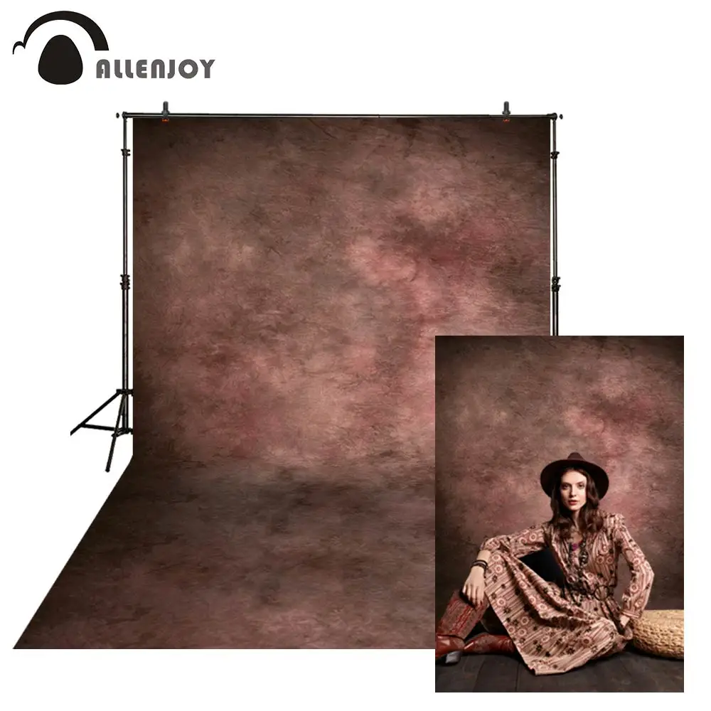 

Allenjoy photocall background dark brown marble color old master modren vintage photography backdrops photophones for a photo