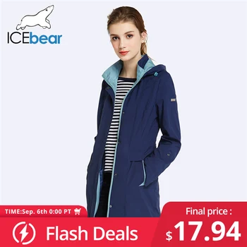 

【Flash Deals 2020-09-06 00:00:00-02:00:00】High Quality Fall Long Trench Coat For Women Windbreaker Hat Detachable 17G116D