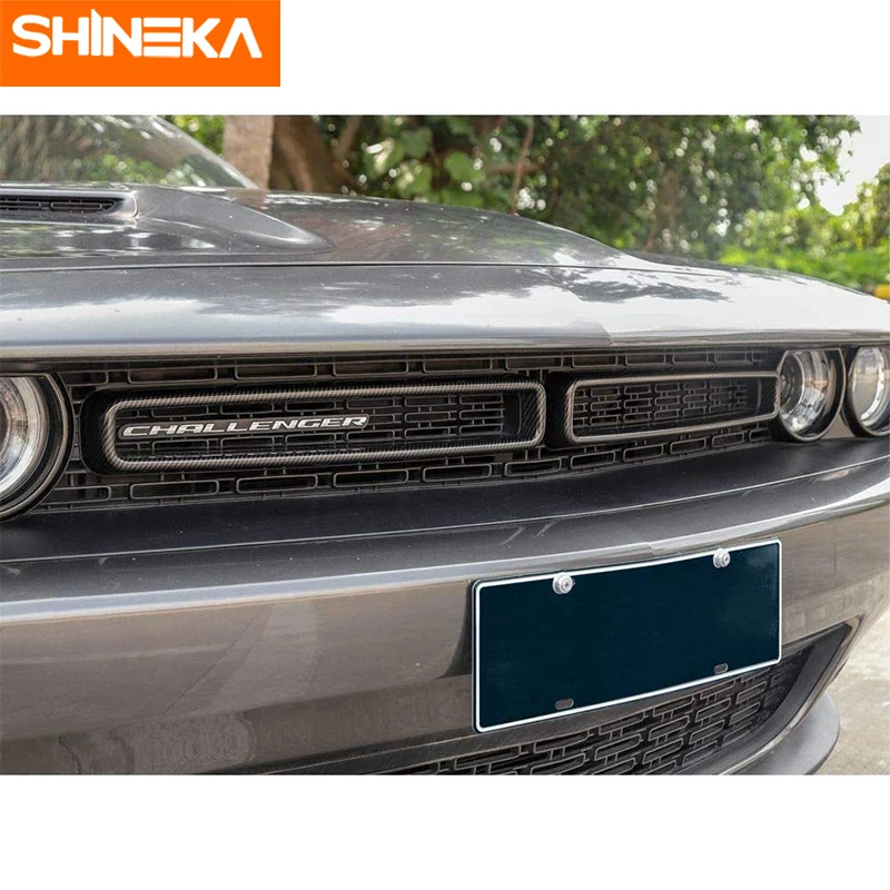 SHINEKA гоночные грили для Dodge Challenger+ Автомобильная решетка кондиционера вентиляционная декоративная крышка для Dodge Challenger