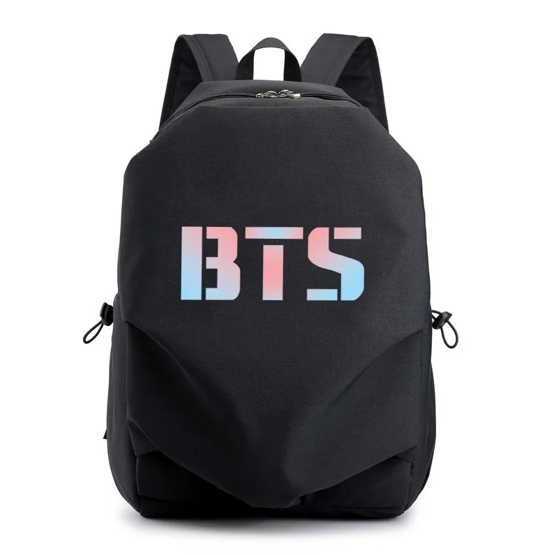 

New Style BTS Bulletproof Juvenile Backpack USB Backpack Schoolbag Computer Bag Large Capacity MEN'S AND WOMEN'S Handbags Custom